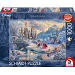 Schmidt Spiele - Thomas Kinkade Studios: Disney: Beauty and the Beast, Magical Winter Evening