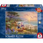 Schmidt Spiele - Thomas Kinkade Studios: Disney - Donald and Daisy A Duck Day Afternoon, Puzzle
