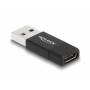 Delock - DeLOCK 60001 cambiador de gnero para cable USB A USB C Negro