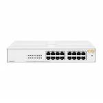 Hewlett Packard Enterprise - Hewlett Packard Enterprise Aruba Instant On 1430 16G Unmanaged L2 Gigabit Ethernet (10/100/1000) 1U White