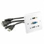 Lindy - Lindy 60220 HDMI + VGA + USB A + 3.5mm White socket-outlet