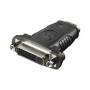 Wentronic - Goobay HDMI / DVI-I Adapter, HDMI Standard-Buchse (Typ A), Schwarz - 19-pol. HDMI-Buchse > DVI (24+5) Buchse (60752)
