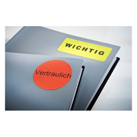 Avery Zweckform - Zweckform L6003 - Etiketten - Neonrot - 63,5 x 29,6 mm - 675 Etikett(en) (25 Bogen x 27) - Sonderaktion (L6003-25)