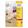 Avery Zweckform - Zweckform L6003 - Etiketten - Neonrot - 63,5 x 29,6 mm - 675 Etikett(en) (25 Bogen x 27) - Sonderaktion (L6003-25)