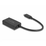 Delock - DeLOCK 61059 adaptador de cable de vdeo 0,15 m USB Tipo C DisplayPort Negro