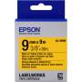 Epson - LabelWorks LK-3YBW - Strong adhesive label tape - Schwarz auf Gelb - Roll (9 cm x 9 m) 1 Rolle(n) - fr LabelWorks LW-1000P [EURO-Version]