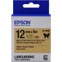 Epson - LabelWorks LK-4KBK-标签胶带-金底黑字-卷装（1，2 厘米 x 5 米）1 卷-适用于 LabelWorks LW-1000P、LW-300， 