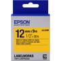 Epson - LK-4YBP - Etikettenband - Schwarz auf Gelb - Rolle (1,2 cm x 9 m) 1 Rolle(n) - fr LabelWorks LW-1000, LW-300, LW-400, LW-6