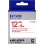 Epson - LabelWorks LK-4WRN - Etikettenband - Rot auf Wei - Rolle (1,2 cm x 2,9 m) 1 Rolle(n) - fr LabelWorks LW-1000, LW-30 [EURO-Version]