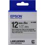 Epson - LabelWorks LK-4SBE - Schwarz auf Silber (matt) - Rolle (1,2 cm x 2,9 m) 1 Kassette(n) Etikettenband - fr LabelWorks LW-100 [EURO-Version]