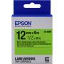 Epson - LabelWorks LK-4GBF - Schwarz auf Grn - Rolle (1,2 cm x 9 m) 1 Kassette(n) Etikettenband - fr LabelWorks LW-1000, 300 [EURO-Version]