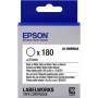 Epson Band Lk-8wbwaa 42 Mm - LabelWorks LK-8WBWAA - Schwarz auf Wei - 25 mm rund 180 Etikett(en) (1 Rolle(n) x 180) gestanzte, runde Etiketten - f&uum