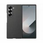 Samsung - EF-VF956 - Schutzhlle Flip-Hlle fr Mobiltelefon - veganes Leder - Grau - fr Galaxy Z Fold6 (EF-VF956PJEG