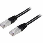 Deltaco - FTP Cat6 Netzwerkkabel Schwarz 0,5 m (TP-60S)