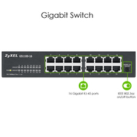 Zyxel Switch 16 Port Gigabit Unmanaged Switch Gs1100-16 V3 10