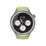 Motorola - Moto Watch 1,43 OLED Smartwatch 47 mm Silber GPS Herbal Garden Band