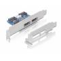 Delock - Slot bracket 2x eSATAp 5V/12V with Low Profile Bracket - Speicherkabelkit - interne Stromversorgung, 4-polig, SATA, 9-poliger US