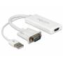 Delock - DELOCK VGA Adapter Sub15 + USB -> HDMI St/St/Bu