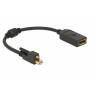 Delock - DELOCK Displayport Adapter mini DP -> DP St/Bu 4K +Schraube