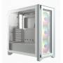Corsair - Corsair iCUE 4000X RGB Midi Tower White