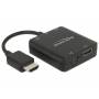 Delock - DELOCK HDMI Adapter A -> A St/Bu +3,5mm Klinke 4K