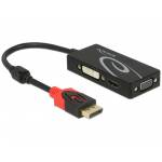 Delock - DELOCK Displayport Adapter DP -> D-Sub15/HDMI/DVI 4K schwarz