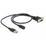 Navilock - - Serielles/ Poweredusb-kabel - Db-9 (w) Bis Ps/2, Usb (nur Strom) - 59 Cm - Daumenschrauben