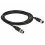 Navilock - - GPS-Kabel - 6-poliges M8 (M) bis 6-poliges M8 (W) - 3 m - Schwarz