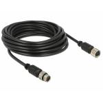 Navilock - - GPS-Kabel - 6-poliges M8 (M) bis 6-poliges M8 (W) - 5 m - Schwarz