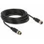 Navilock - - GPS-Kabel - 6-poliges M8 (M) bis 6-poliges M8 (W) - 5 m - Schwarz