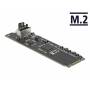 Delock - Konverter M.2 B+M Stecker > 1x intern USB 3.2 Gen 2 Key A 20 Pin