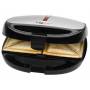 Clatronic - ST/WA 3670 2Waffel(n) 800W Schwarz - Edelstahl Waffeleisen (263805)
