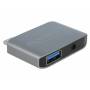 Delock - DeLOCK 63965 cable interface/gender adapter USB Type-C 3.5 mm 4 pin, USB 3.0 Type-A Anthracite