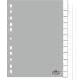 Durable - DURABLE Ordnerregister PP Tabe blanko f A4 12Blatt grau