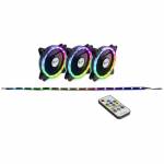 Inter-tech - RS-04 RGB Computergehuse Ventilator 12 cm Schwarz (88885481)