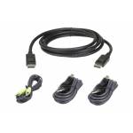 Aten - Aten Kit de cbles KVM scuris DisplayPort USB 3 M