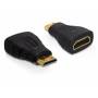 Delock - DELOCK HDMI Adapter A -> mini C Bu/St