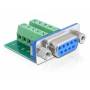 Delock -Serieller Adapter -10-poliger Anschlussblock -Db- - DELOCK Adapter Terminalblock 10Pin -> D-Sub9 Buchse