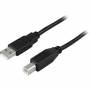 Deltaco - USB 2.0 Cable A/B - 1m USB Kabel USB A USB B Schwarz (USB-210S)