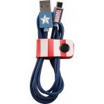 Cavetteria - Tribe CMR21601 cble USB 1,2 m USB 2.0 USB A Micro-USB B Bleu, Rouge, Blanc