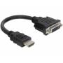 Delock - DELOCK HDMI Adapter A -> DVI(24+5) St/Bu Kabellnge 20cm