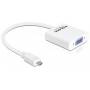 Delock - Adapter - HDMI-micro D Stecker > VGA Buchse - weiss (65347)
