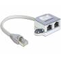  "Delock-DELOCK Adapter RJ45->2x RJ45 St/Bu 0.15m 1xEthernet 1xISDN-Delock-Adapter/Cable"