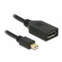 Delock - DELOCK Displayport Adapter mini DP -> DP St/Bu schwar