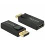 Delock - DELOCK Displayport Adapter DP -> HDMI St/Bu 4K Passiv schwar