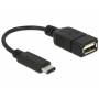 Delock - DELOCK USB Kabel C -> A St/Bu 0.15m