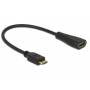 Delock - DELOCK HDMI Kabel Ethernet A -> mini C Bu/St 0.23m