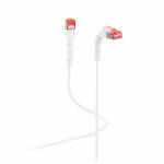 Diverse 2 - Patchkabel RJ45, CAT6A 500Mhz, 0,25m, weiss, U-STP(U/FTP), TPE, biegbare Stecker 90Grade