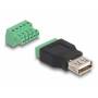  "Delock-DELOCK USB 2.0 Typ-A Bu zu Terminalblock Adapter 2-teilig-Delock-Adapter/Cable"