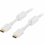 Deltaco - HDMI-1030A HDMI-Kabel 3 m HDMI Typ A (Standard) Wei (HDMI-1030A)